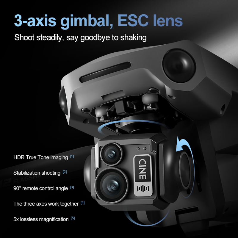 8K 3 Axis Gimbal Brushless 7.2 - Drone Mapping avaliação e preço