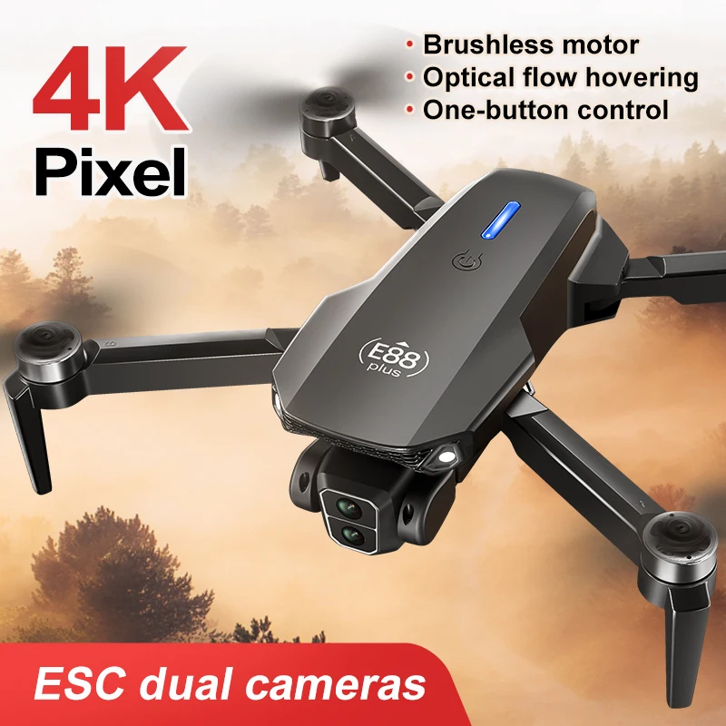 New E88 Plus Quadcopter Drone: - Drone Lidar avaliação e preço