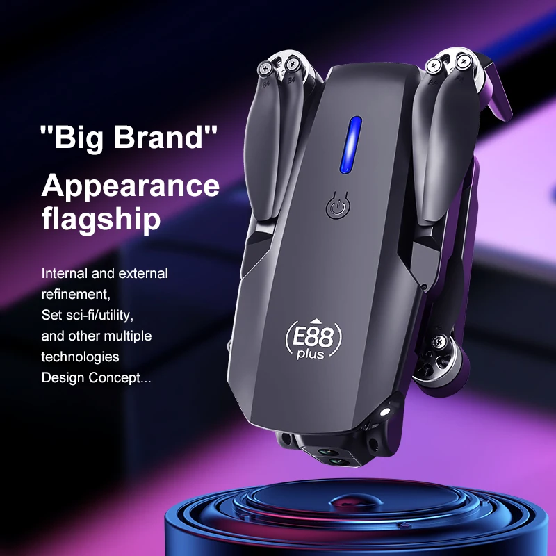 New E88 Plus Quadcopter Drone: - Drone Lidar avaliação e preço