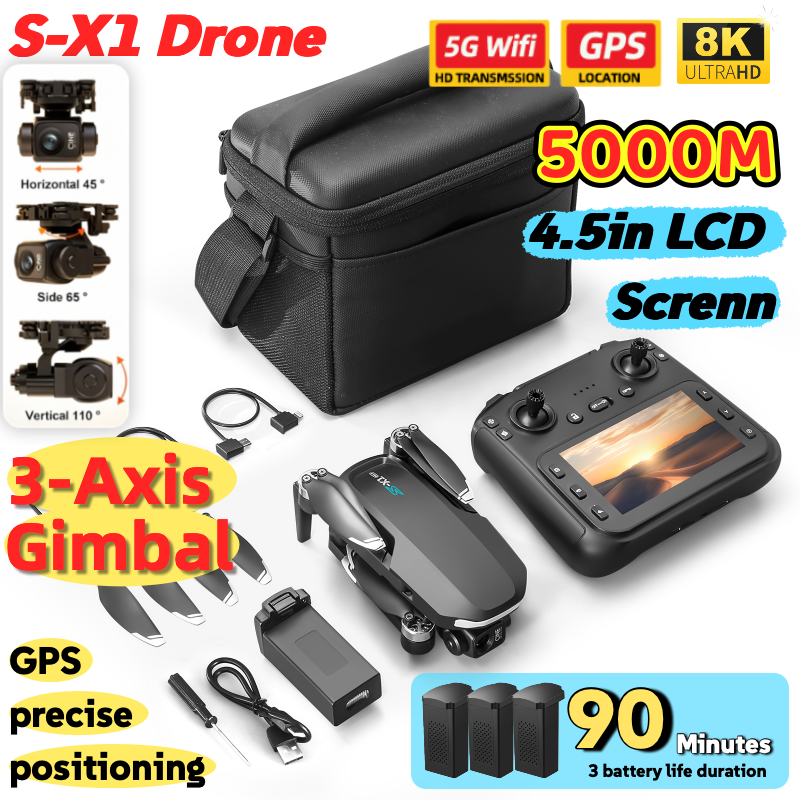 S-X1 MAX GPS Drone with 3-Axis - Drone Multispectral avaliação e preço