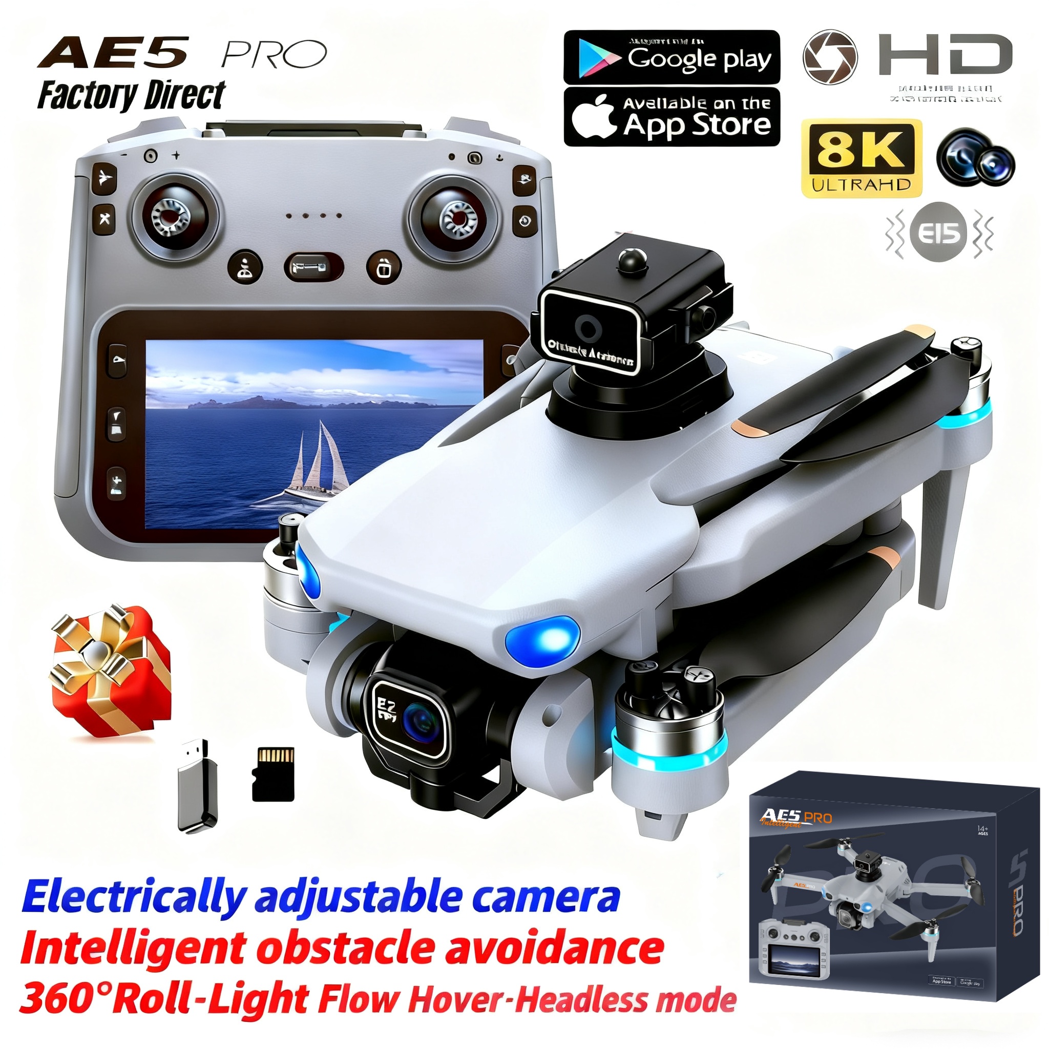2026 New AE5 Pro Drone 8K HD 4 - Drone Video Production avaliação e preço