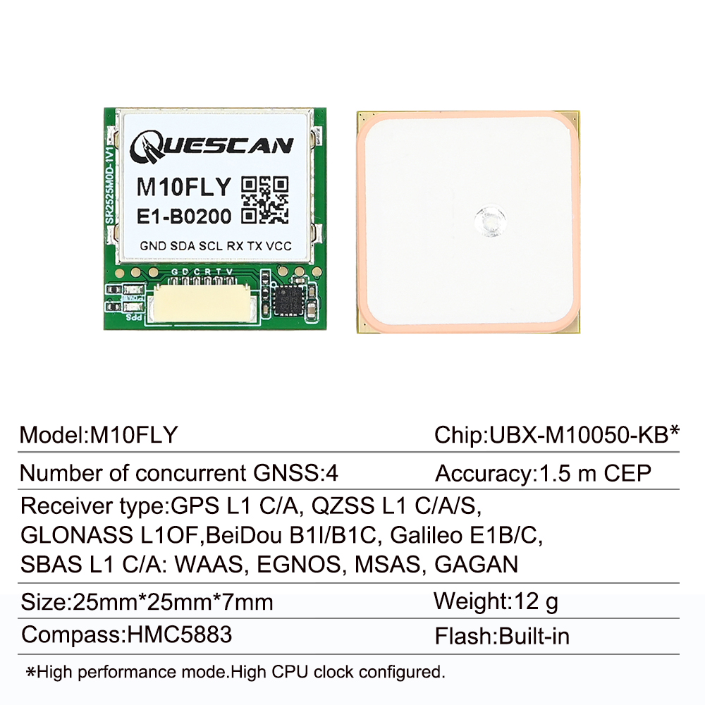 Quescan 25mm*25mm M10FLY 10Hz  - Drone Mapping avaliação e preço