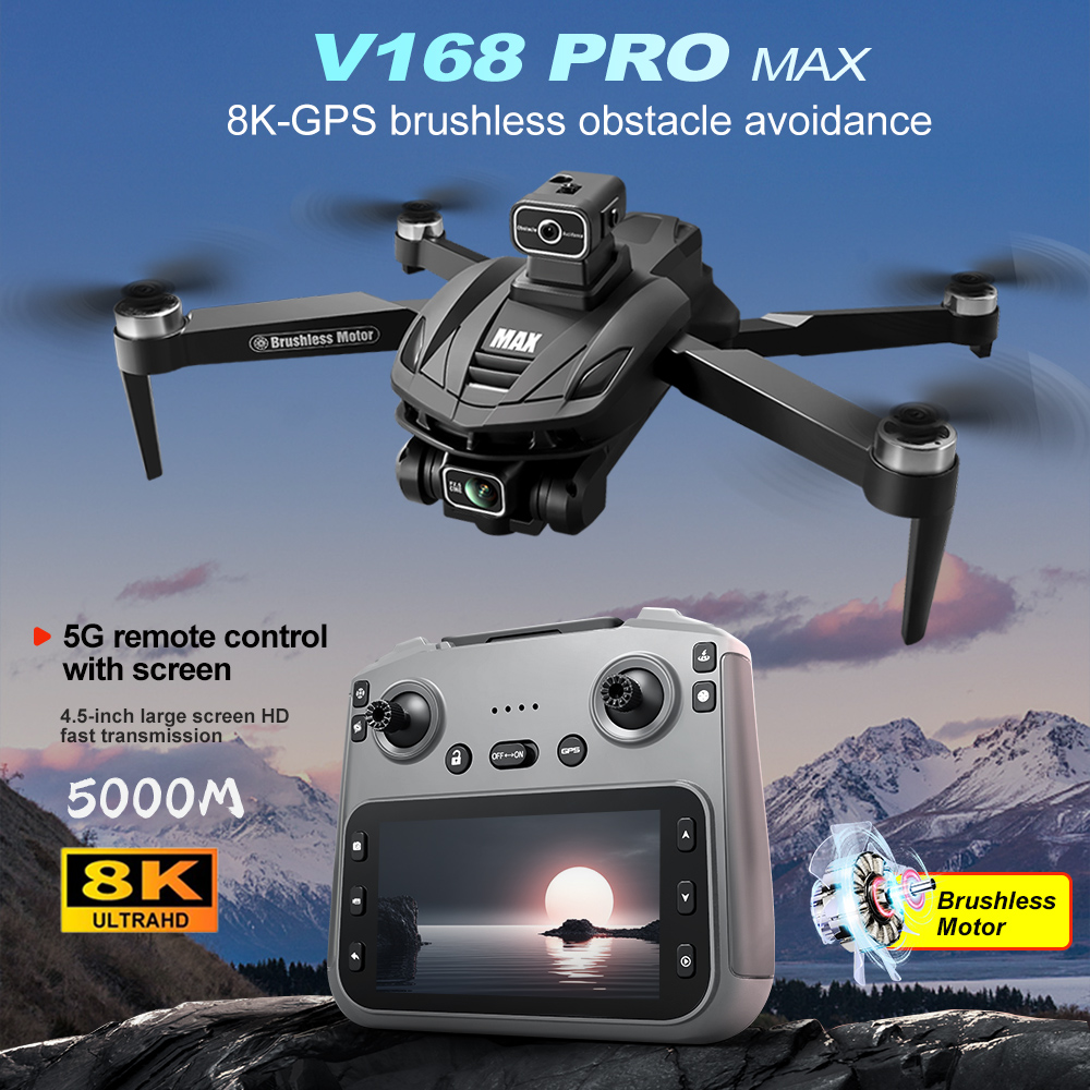 V168 PRO Max GPS Drone 8K Prof - Drone Surveying avaliação e preço
