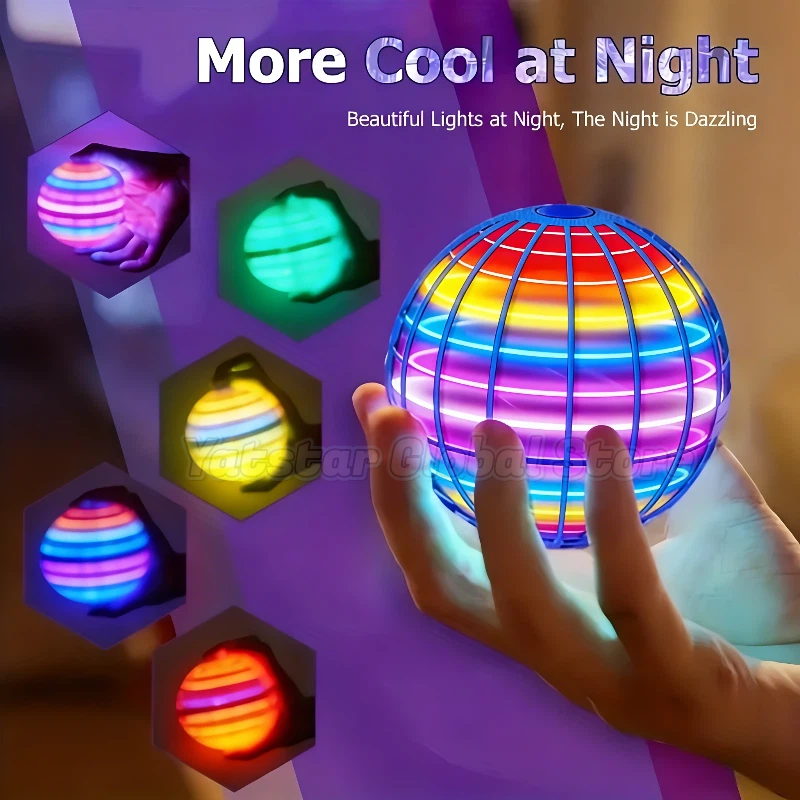 LED Light Up Flying Orb Boomer - Drone Aerial Photography avaliação e preço