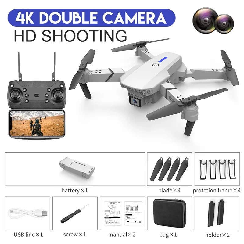 E88 ProIntelligent Folding Dro - Drone Aerial Photography avaliação e preço