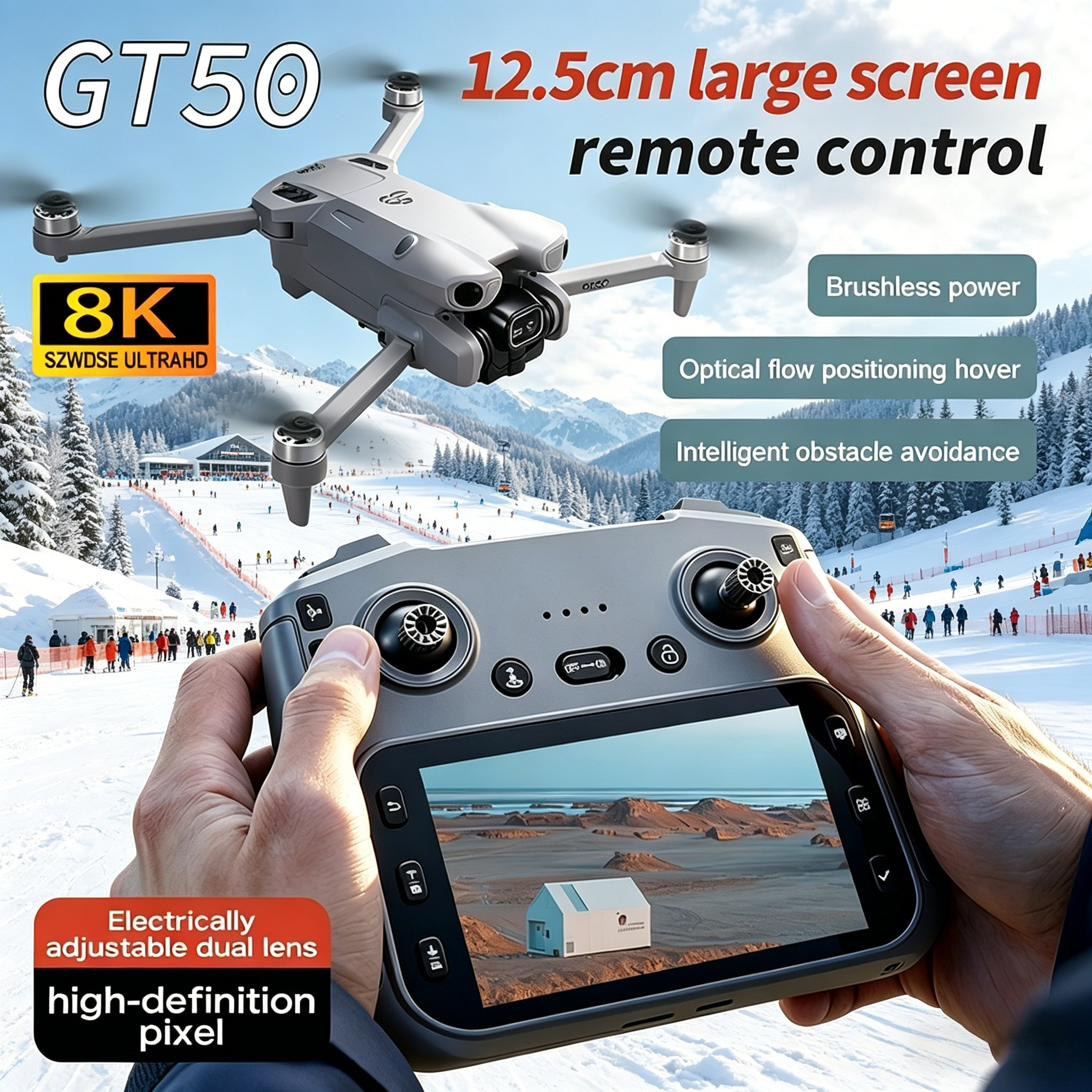 GT50 PRO MIni 5 pro RC Drone 8 - Drone Video Production avaliação e preço