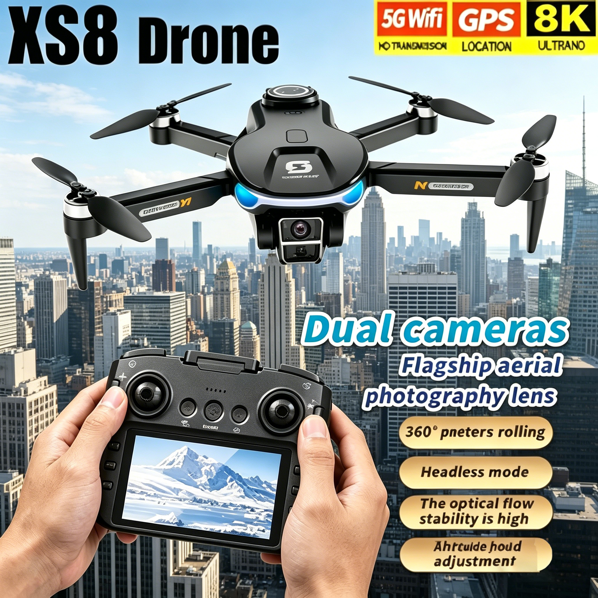 HD 8K Professional GPS Drone w - Drone Surveying avaliação e preço
