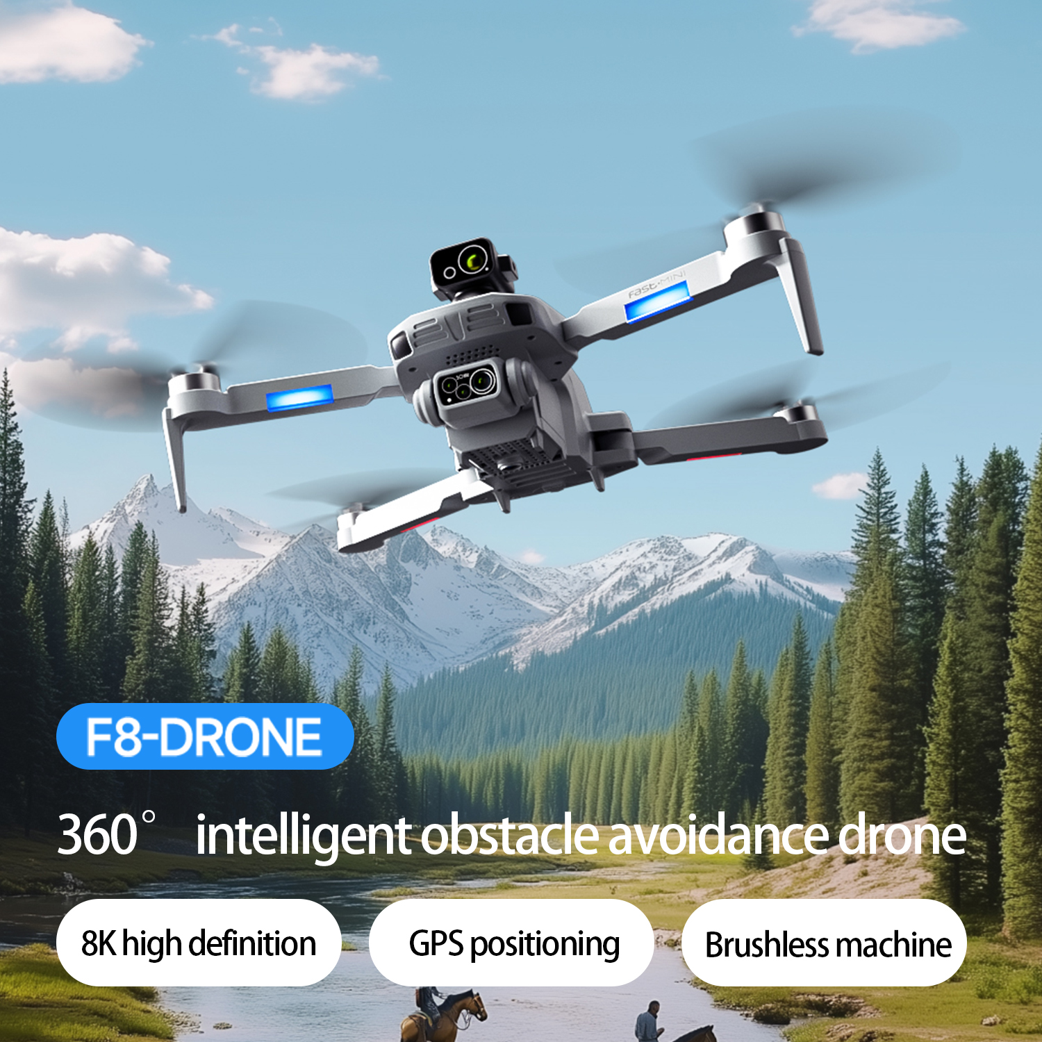 F8 MAX GPS Drone Professional  - Drone Surveying avaliação e preço